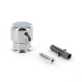 Outwater Round Standoffs, 1 in Bd L, Chrome, 1 in OD 3P1.56.00601